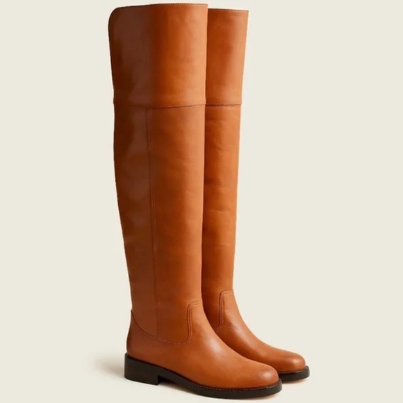 J. Crew Leather Over-the-Knee Riding Boots - Picture 2 of 4
